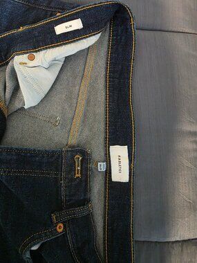 Fabletics Men's Modern Stretch Jean Slim Fit Tahoe Dark Wash 36x30 NWOT